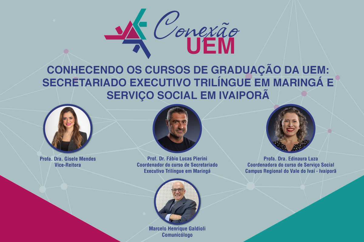 Programa segue com tema Conhecendo os cursos de graduação da UEM nesta sexta-feira, às 9h, com graduações do CCH