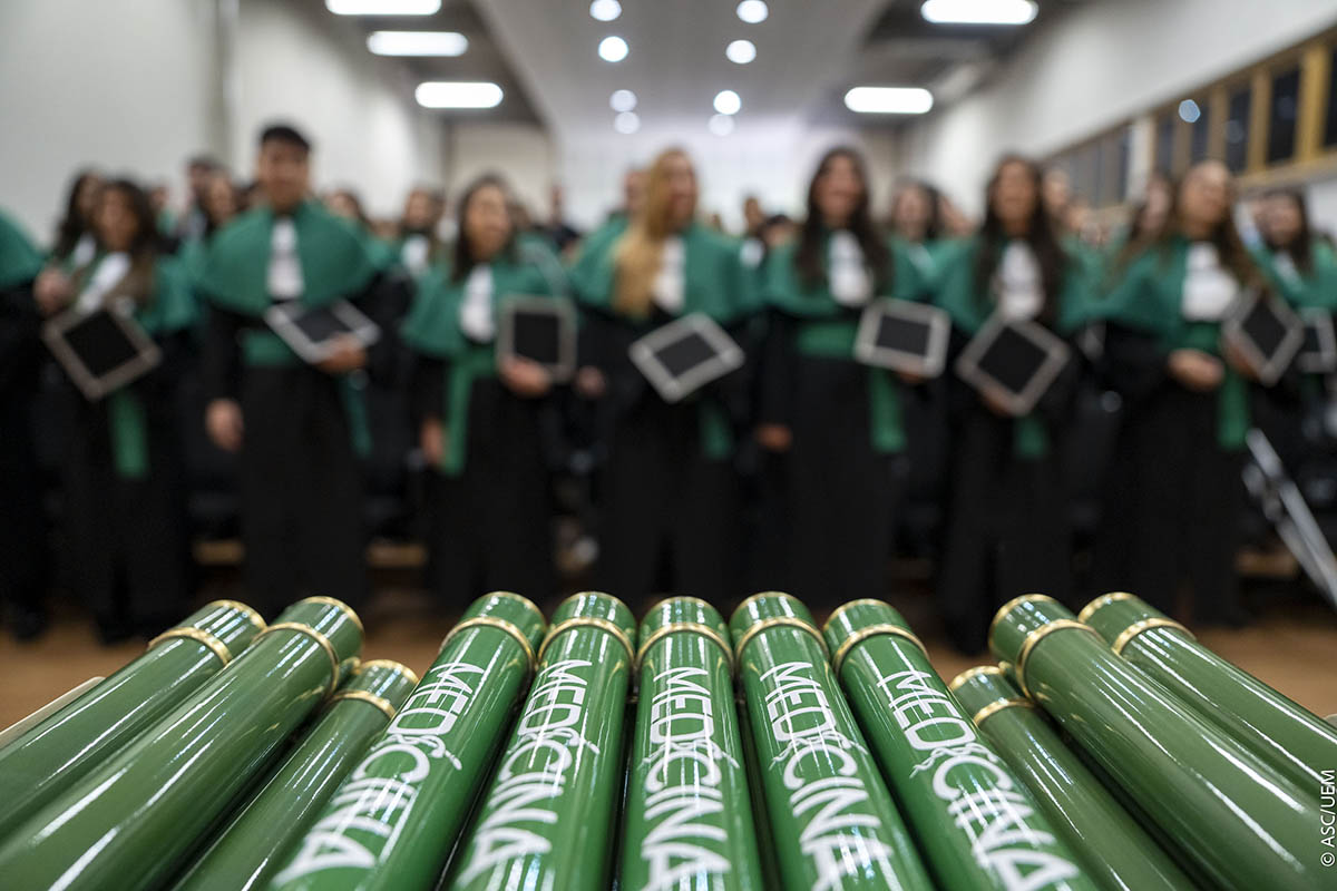 Entre os graduados, Marcos De Aguiar Primo, o segundo indígena formado em Medicina pela Universidade